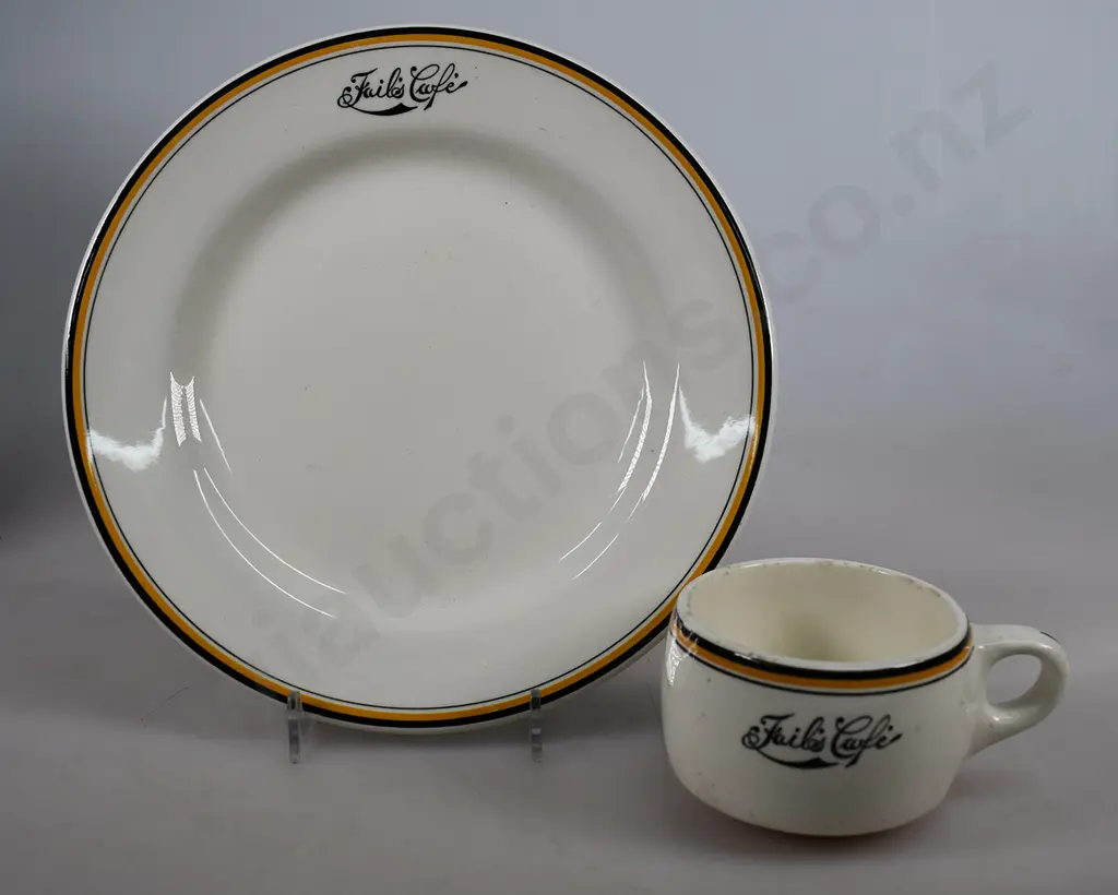 FAILS CAFE (CHRISTCHURCH) PLATE & CUP Image 1++