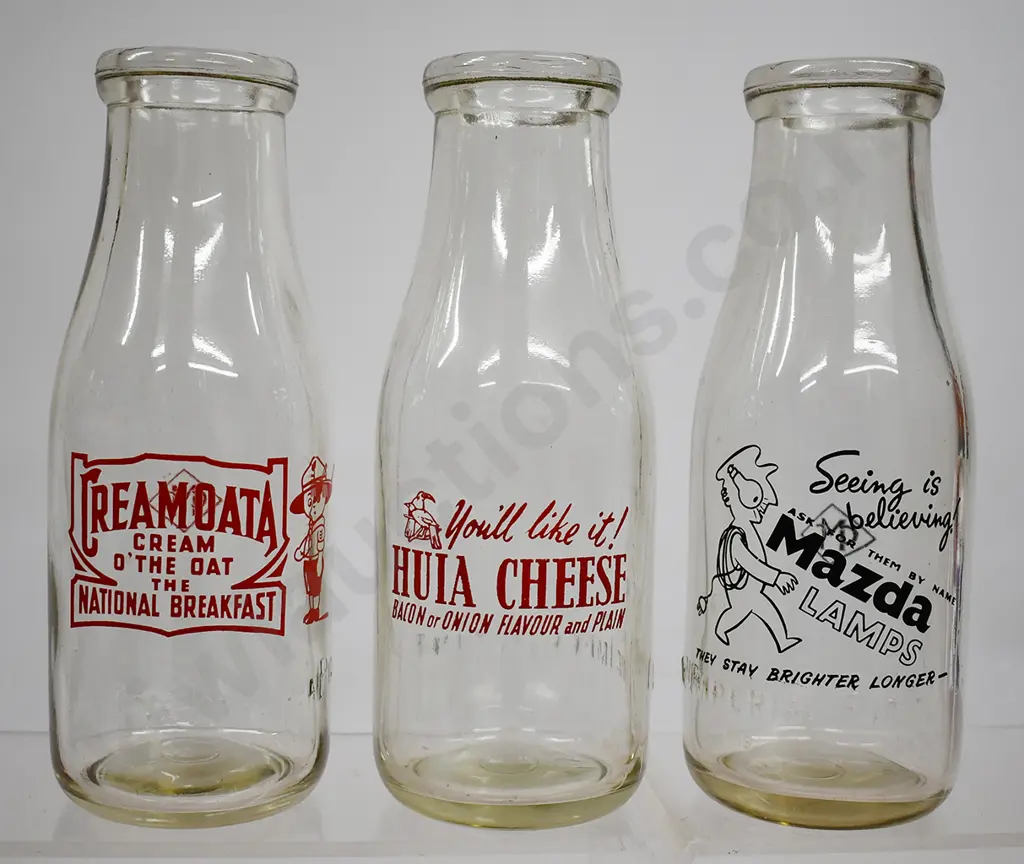 ADVERTISING PYRO MILK BOTTLES Image 1++