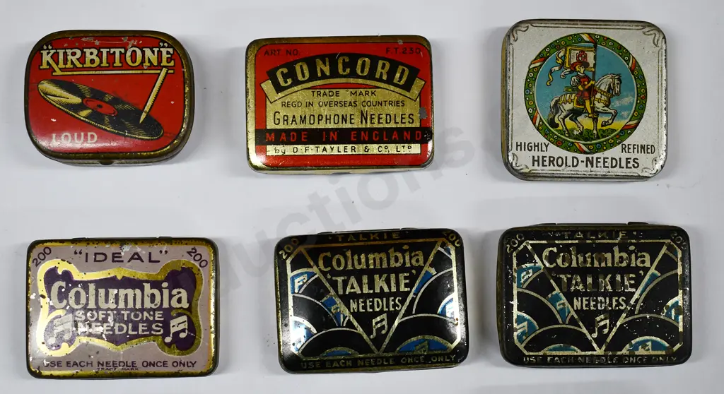 ASSORTED GRAMOPHONE NEEDLE TINS Image 1++