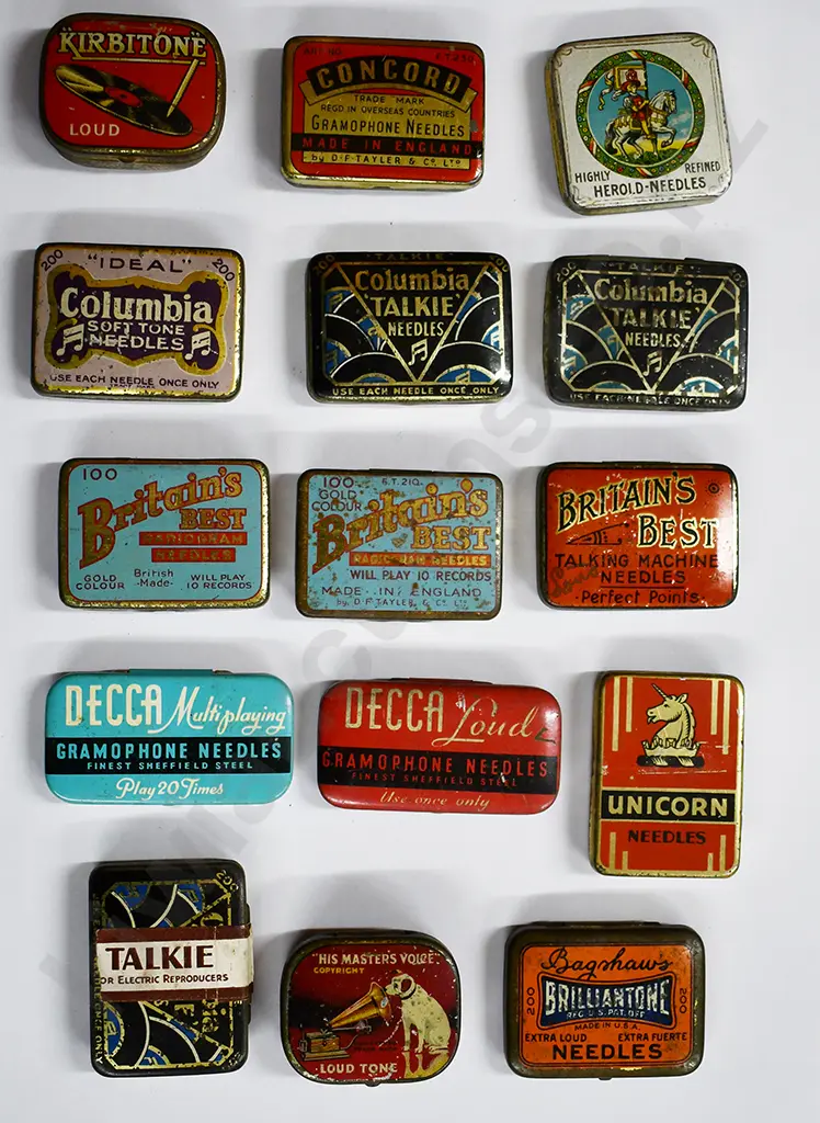 ASSORTED GRAMOPHONE NEEDLE TINS Image 1++