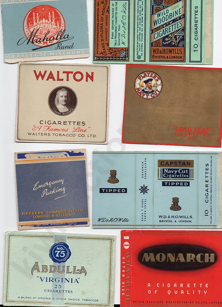 LARGE QUANTITY CIGARRETTE PACKET COVERS Image 1++