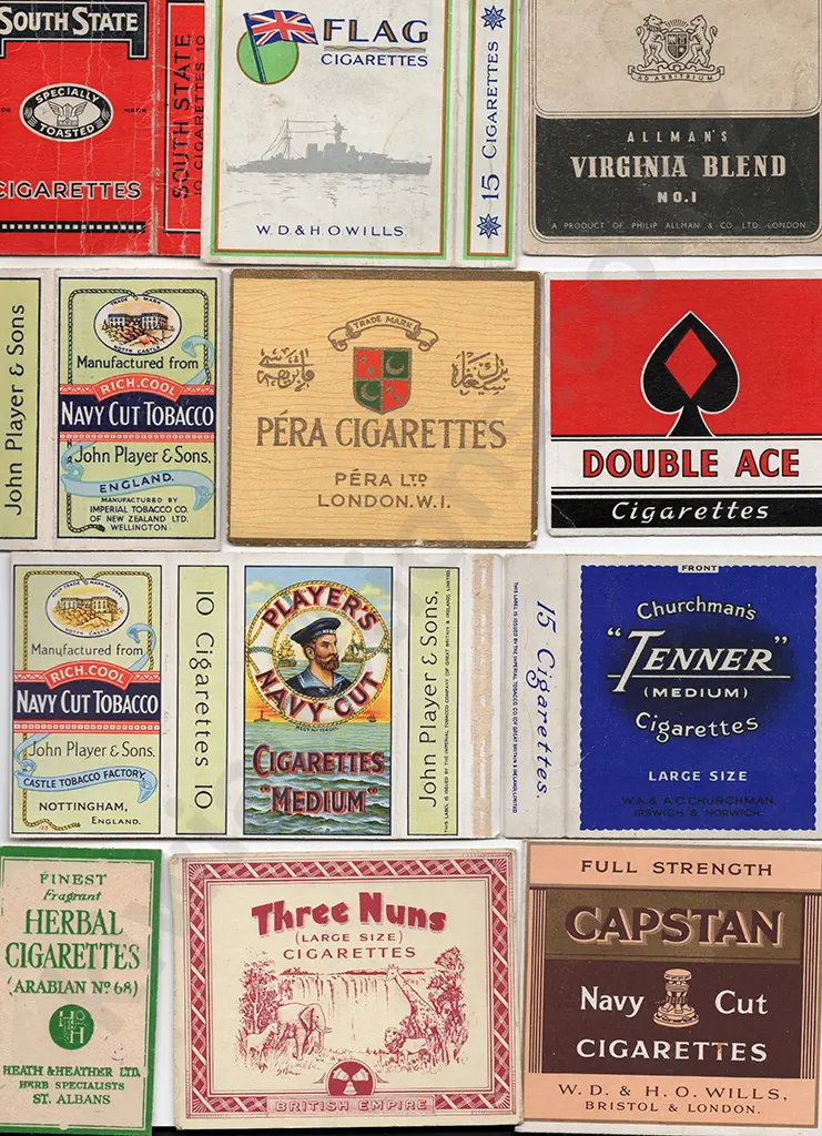 LARGE QUANTITY CIGARRETTE PACKET COVERS Image 1++