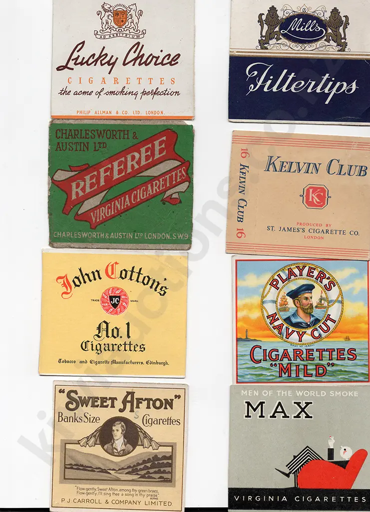 LARGE QUANTITY CIGARRETTE PACKET COVERS Image 1++
