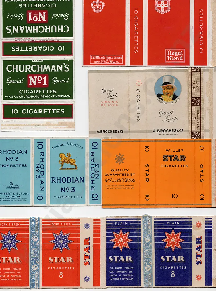 LARGE QUANTITY CIGARRETTE PACKET COVERS Image 1++