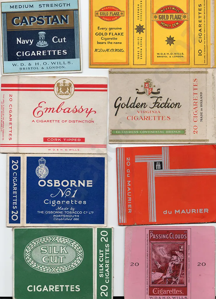 LARGE QUANTITY CIGARRETTE PACKET COVERS Image 1++
