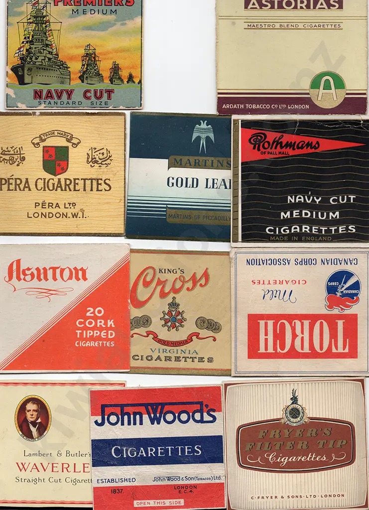 LARGE QUANTITY CIGARRETTE PACKET COVERS Image 1++