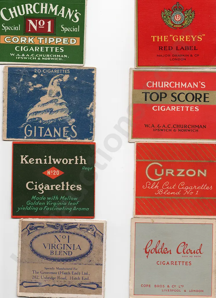 LARGE QUANTITY CIGARRETTE PACKET COVERS Image 1++