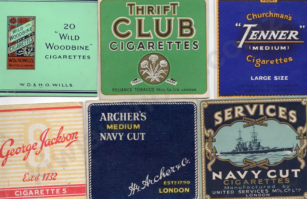 LARGE QUANTITY CIGARRETTE PACKET COVERS Image 1++