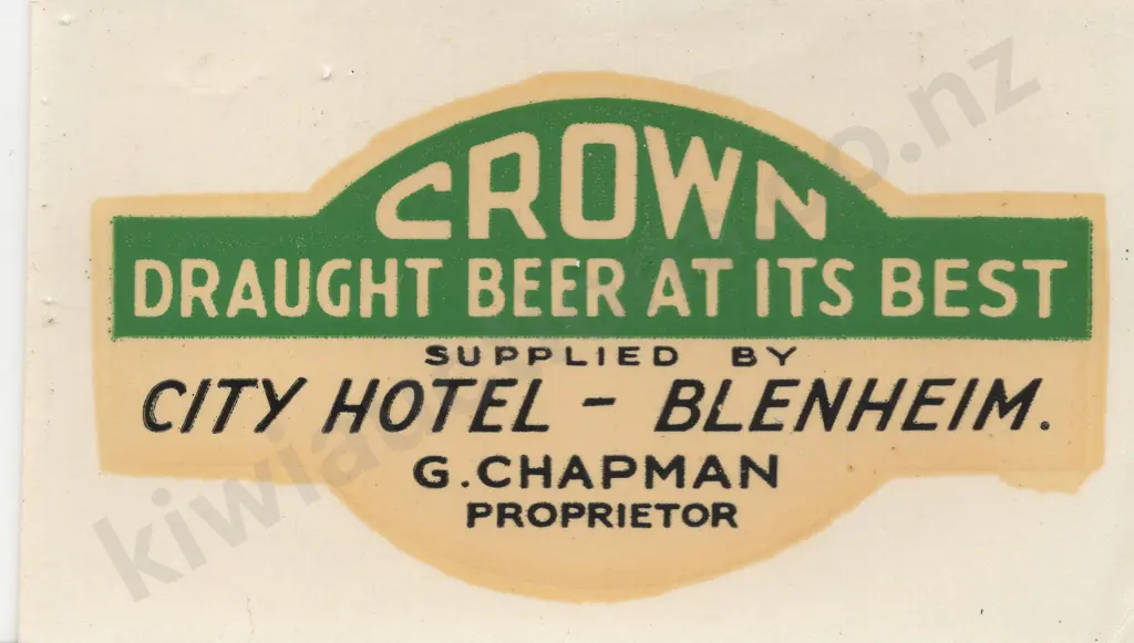 FLAGON DECAL PROMOTIONAL STICKERS - NELSON MARLBOROUGH Image 1++