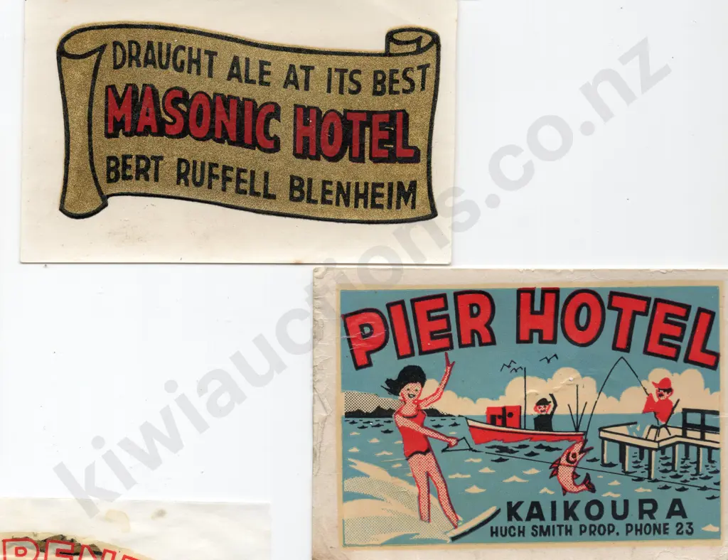 FLAGON DECAL PROMOTIONAL STICKERS - NELSON MARLBOROUGH Image 1++