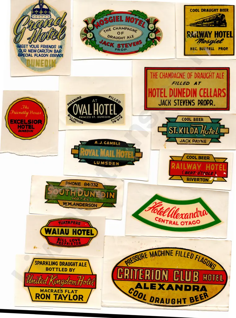 FLAGON DECAL PROMOTIONAL STICKERS - OTAGO/SOUTHLAND Image 1++