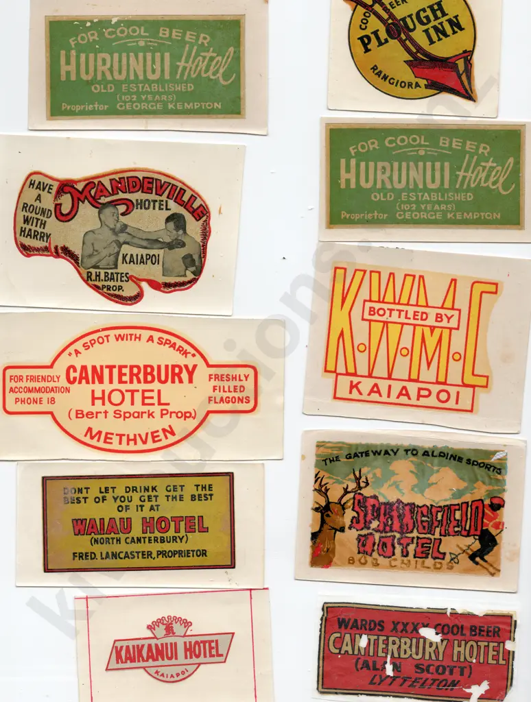 FLAGON DECAL PROMOTIONAL STICKERS - CANTERBURY Image 1++