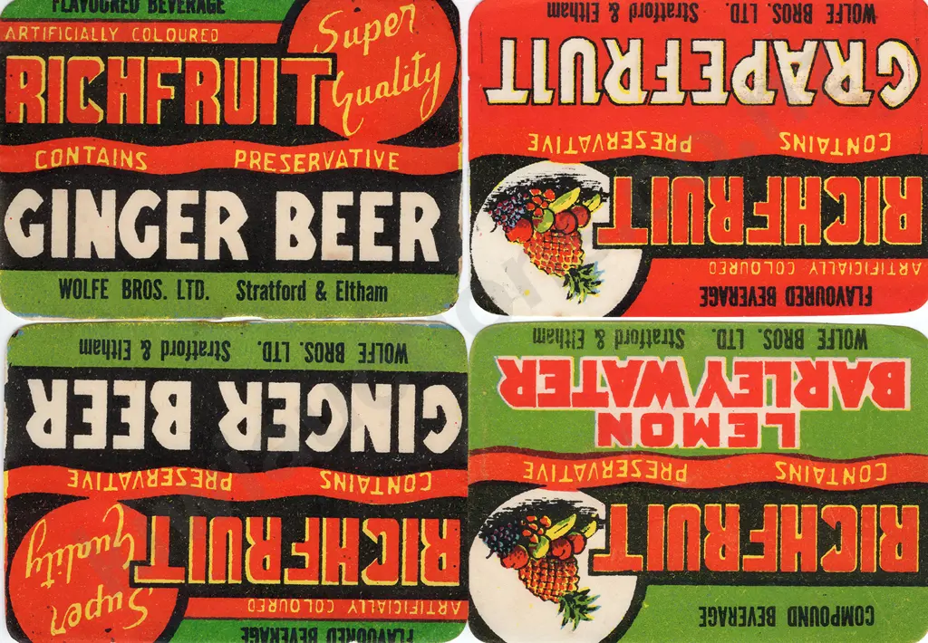 TARANAKI SOFT DRINKS LABELS Image 1++