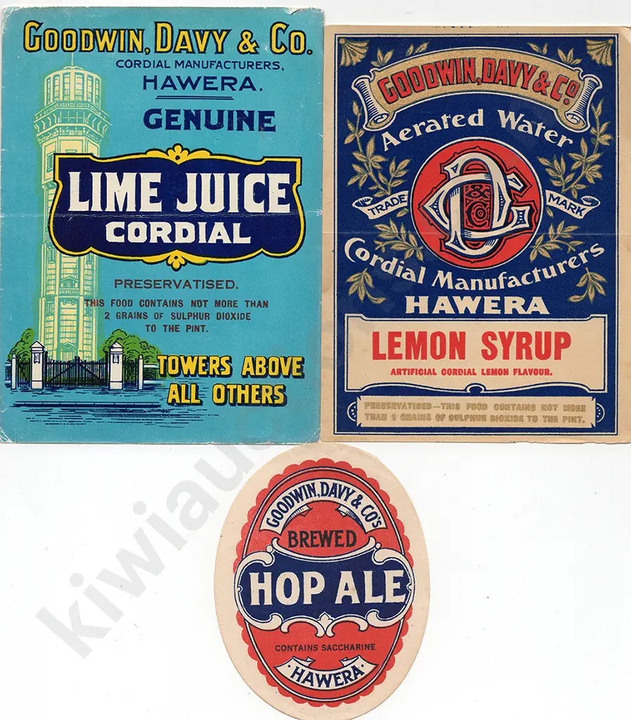 TARANAKI SOFT DRINKS LABELS Image 1++