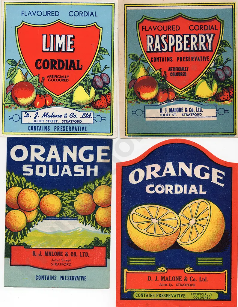 TARANAKI SOFT DRINKS LABELS Image 1++