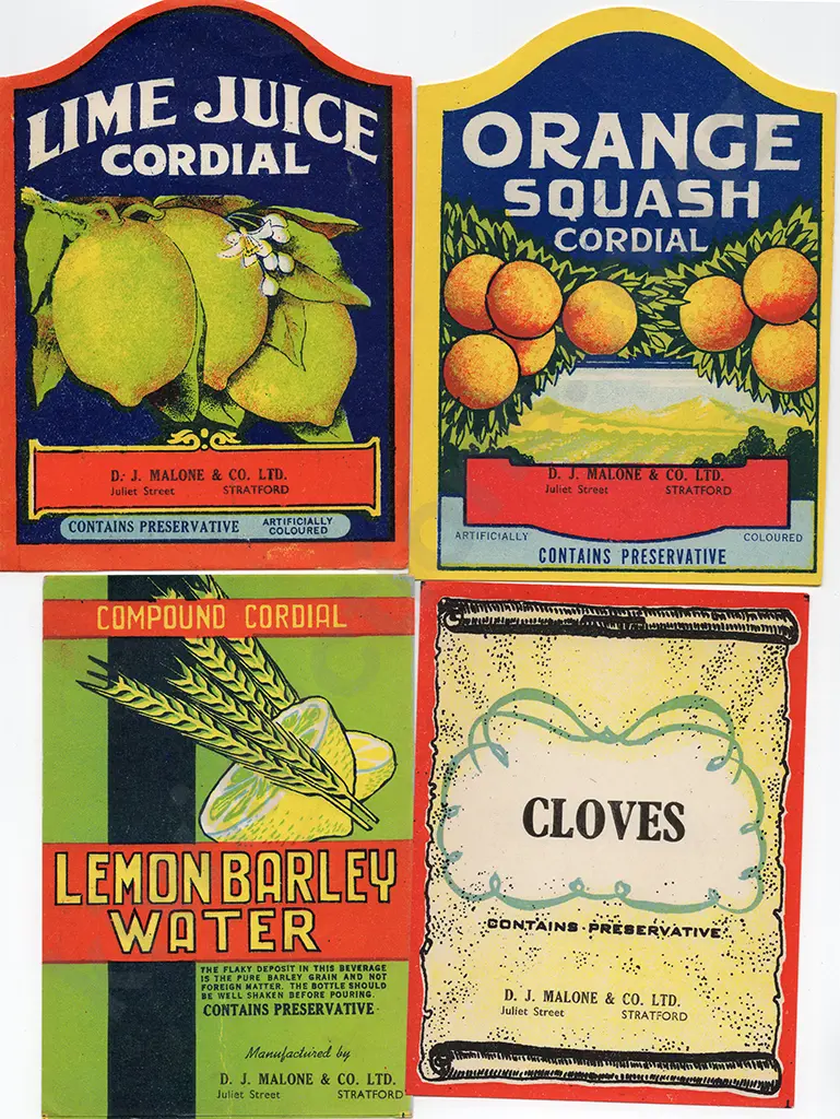 TARANAKI SOFT DRINKS LABELS Image 1++