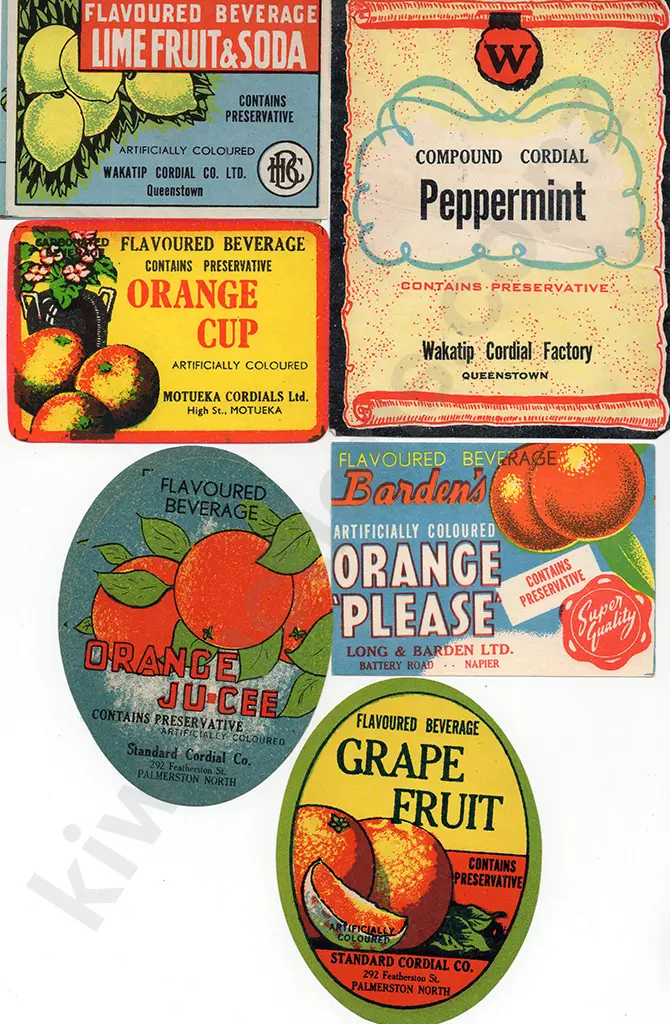 NEW ZEALAND SOFT DRINKS LABELS Image 1++