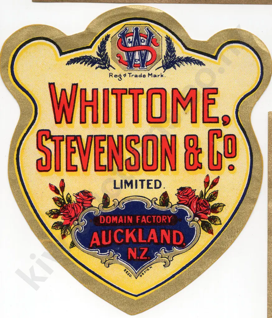WHITTOME STEVENSON AUCKLAND LABELS Image 1++