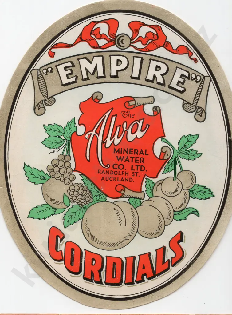 ALVA AUCKLAND SOFT DRINK LABELS Image 1++
