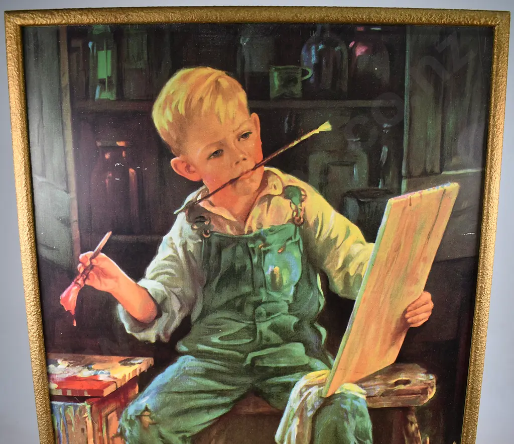 BERGER'S PAINTS ADVERTISING TIN SIGN Image 1++