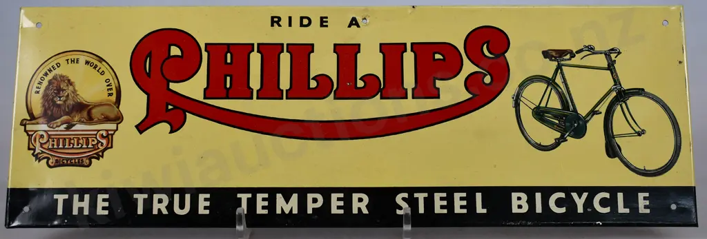 PHILLIPS CYCLES TIN SIGN Image 1++