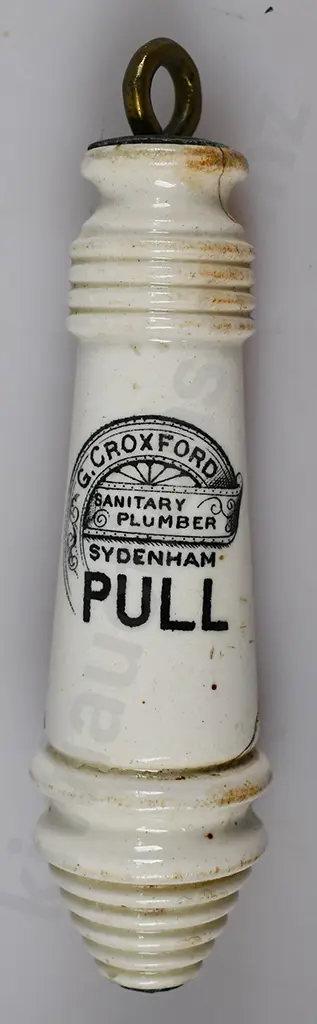 G. CROXFORD SANITARY PLUMBER SYDENHAM TOILET PULL Image 1++