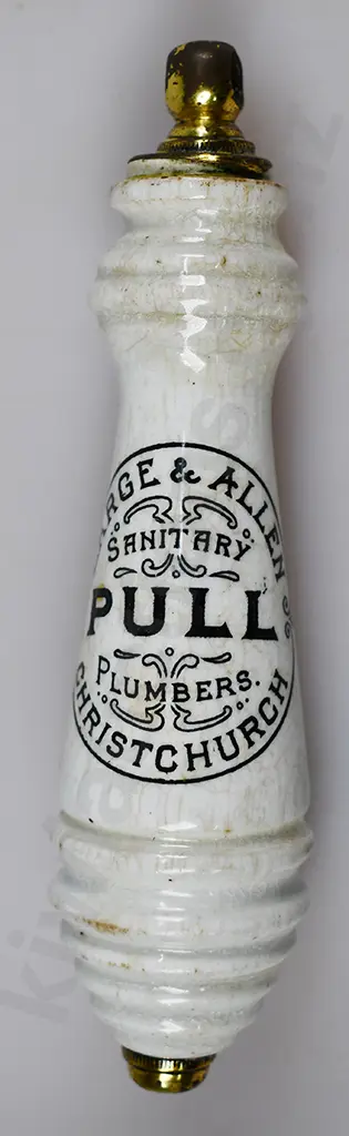 LARGE & ALLEN CHRISTCHURCH TOILET PULL Image 1++