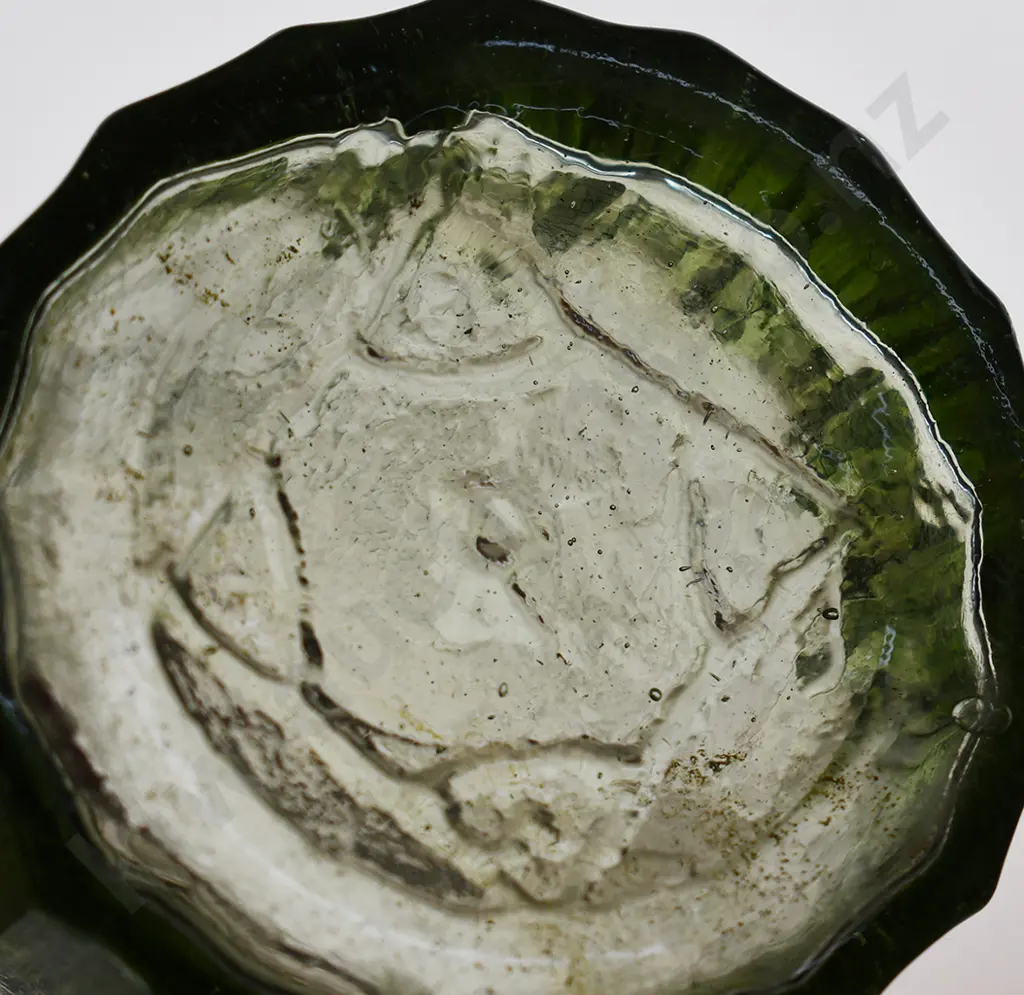 BATTY'S GOLDFIELDS PICKLE BOTTLE, FLUTED SALAD OIL Image 1++