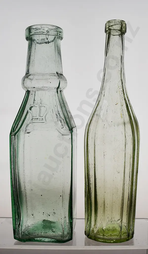 BATTY'S GOLDFIELDS PICKLE BOTTLE, FLUTED SALAD OIL Image 1++