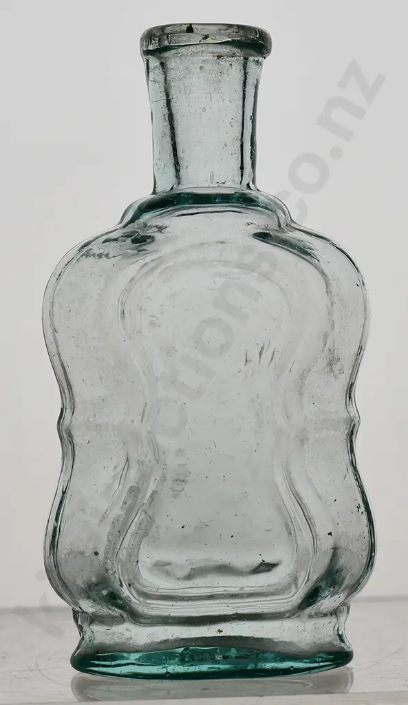 PONTILED COLOGNE MINIATURE BOTTLE, VIOLIN SHAPED Image 1++