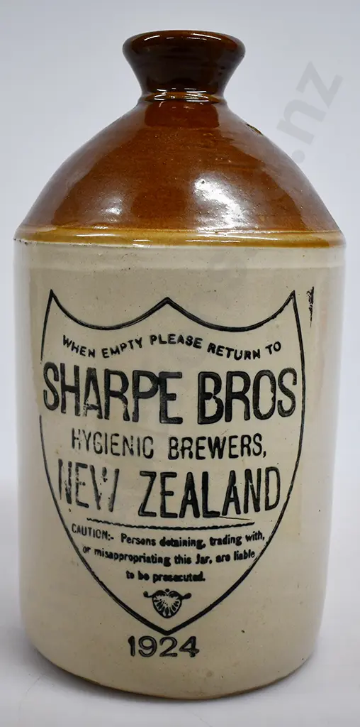 SHARPE BROS NEW ZEALAND STONE JAR Image 1++