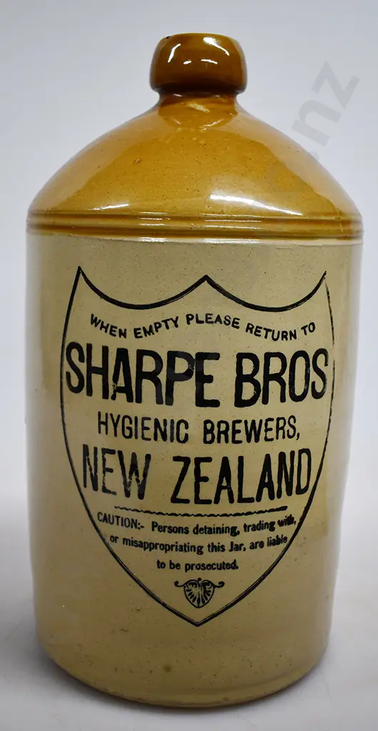 SHARPE BROS NEW ZEALAND STONE JAR Image 1++