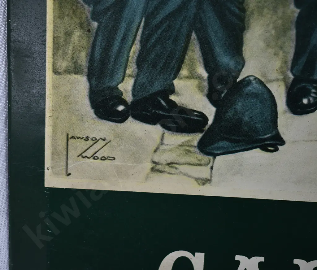 CARLINGS ALE LAWSON WOODS TIN SIGN Image 1++