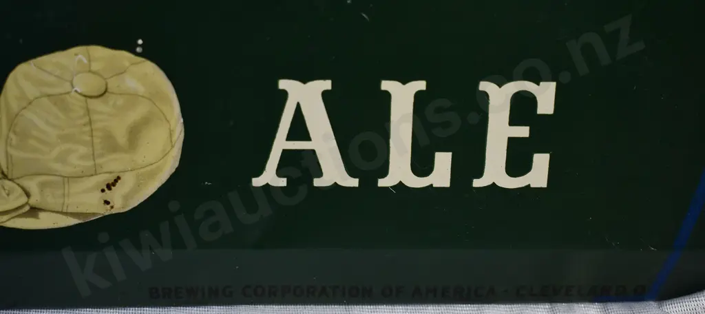 CARLINGS ALE LAWSON WOODS TIN SIGN Image 1++