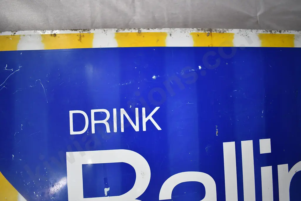 BALLINS ADVERTISING TIN SIGN Image 1++