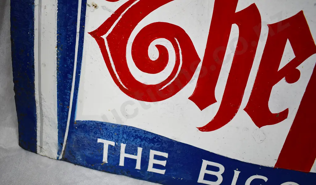THE PEOPLE  NEWSPAPER ENAMEL SIGN Image 1++