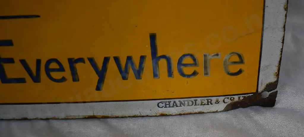 BRISTOL PIANO ENAMEL SIGN Image 1++