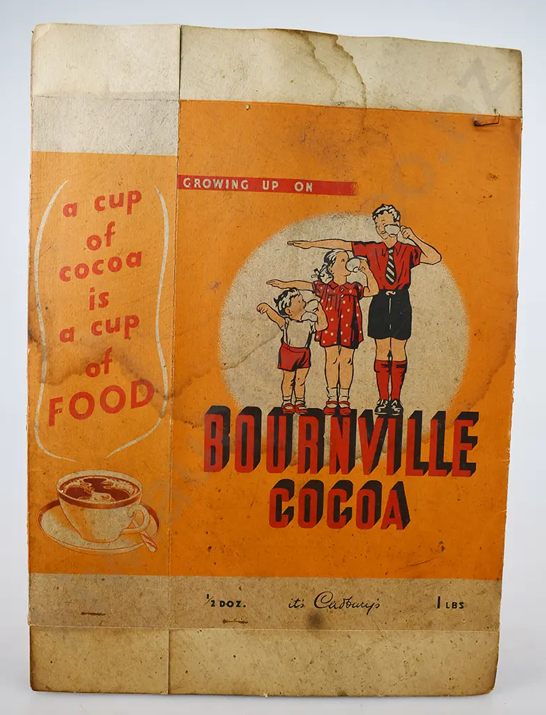 BOURNVILLE COCOA CARDBOX BOX Image 1++