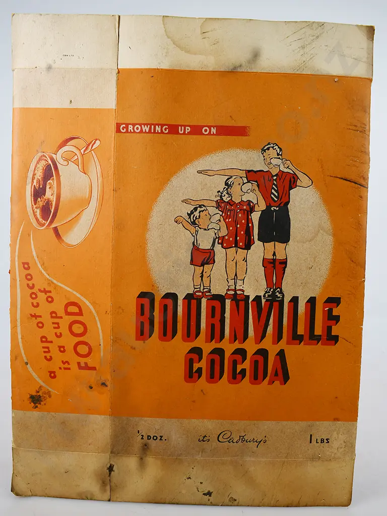 BOURNVILLE COCOA CARDBOX BOX Image 1++