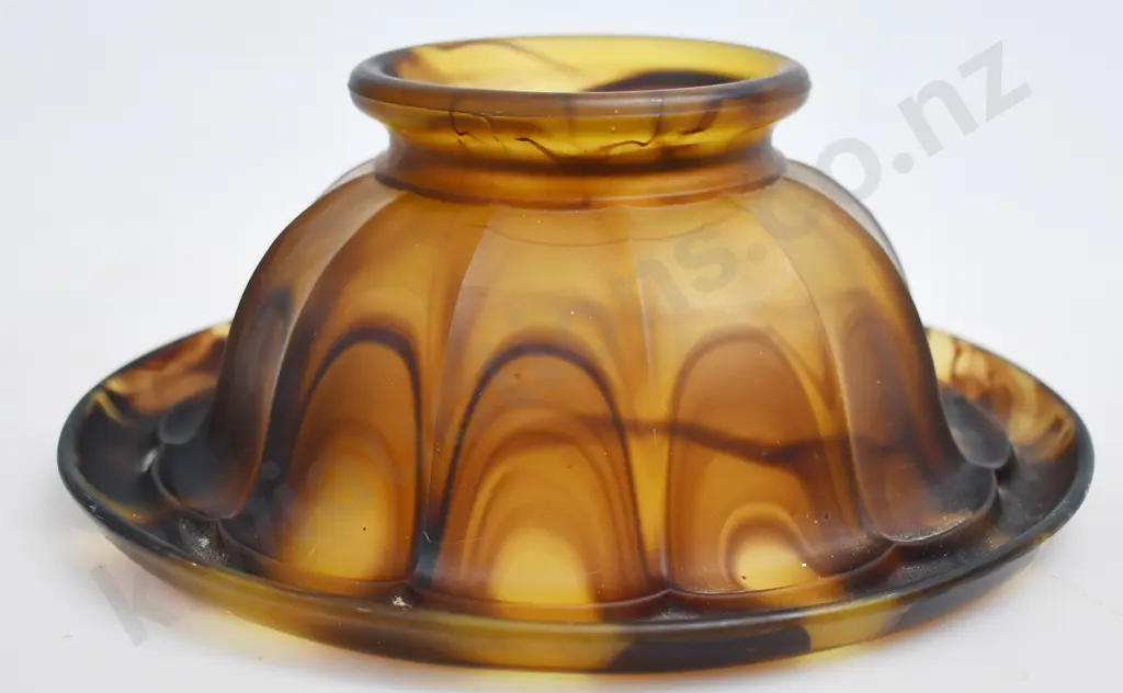 AMBER CLOUD GLASS BOWL Image 1++