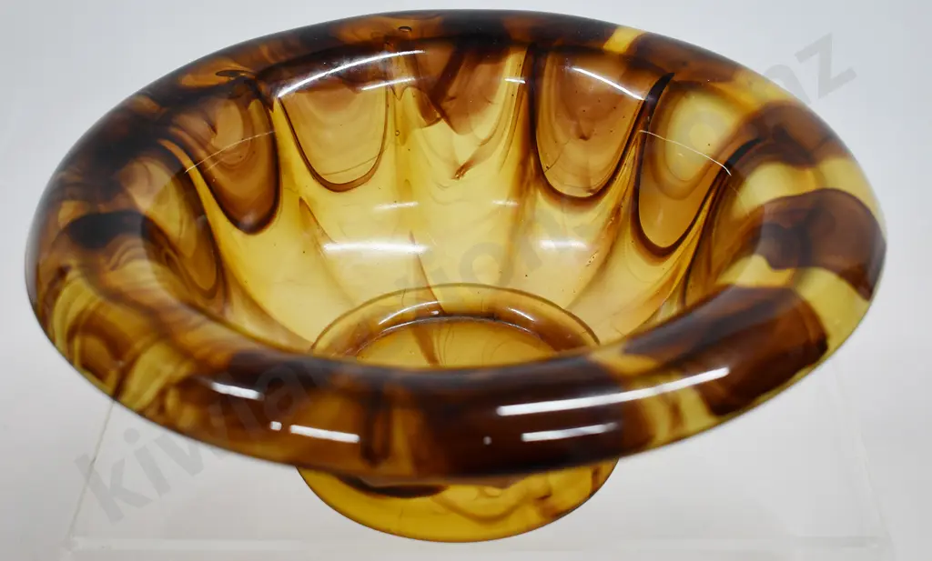 AMBER CLOUD GLASS BOWL Image 1++