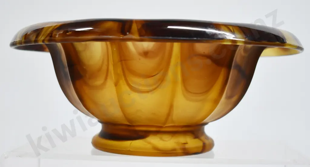 AMBER CLOUD GLASS BOWL Image 1++