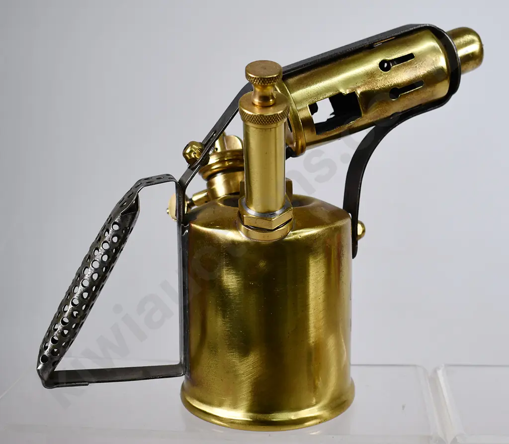 BRASS BLOW TORCH, BRASS BUCKET, JUG Image 1++
