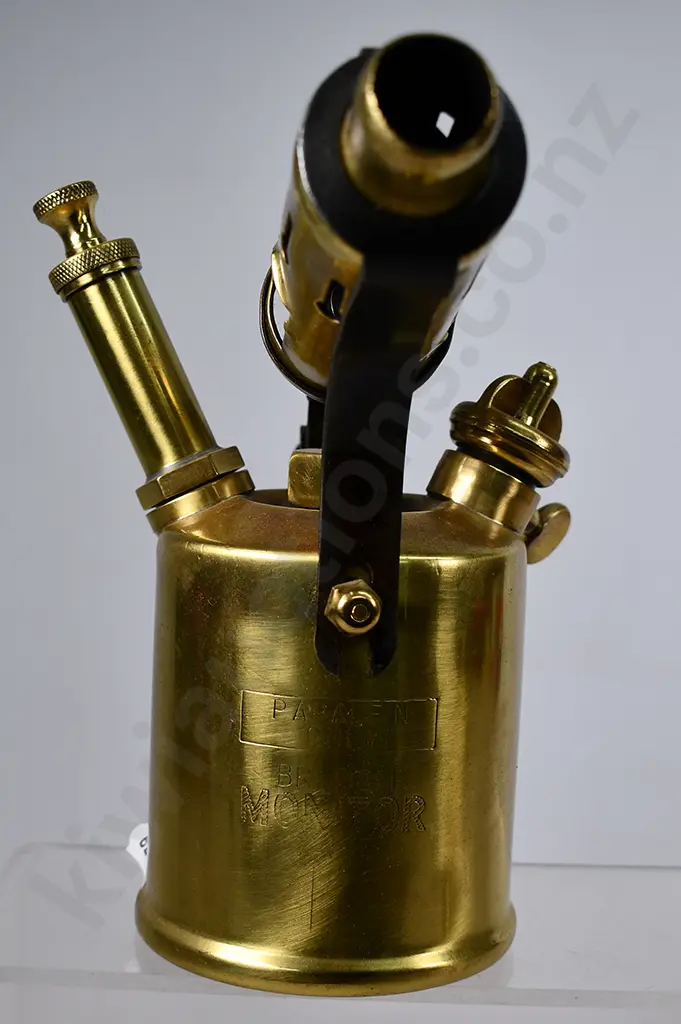BRASS BLOW TORCH, BRASS BUCKET, JUG Image 1++
