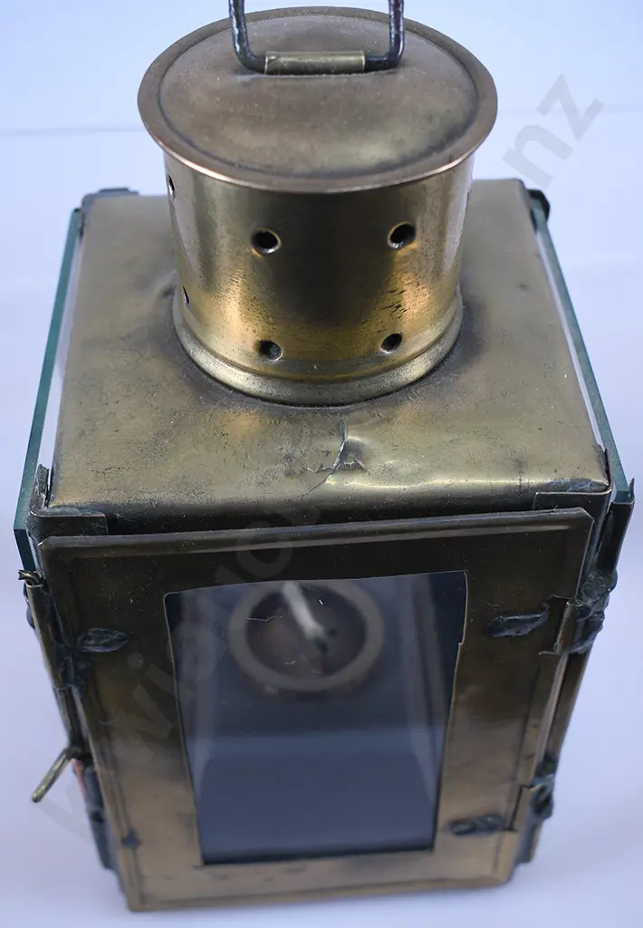 BRASS HANGING CAGE NZR OIL LAMP Image 1++