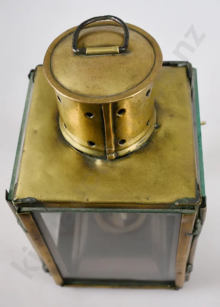 BRASS HANGING CAGE NZR OIL LAMP Image 1++