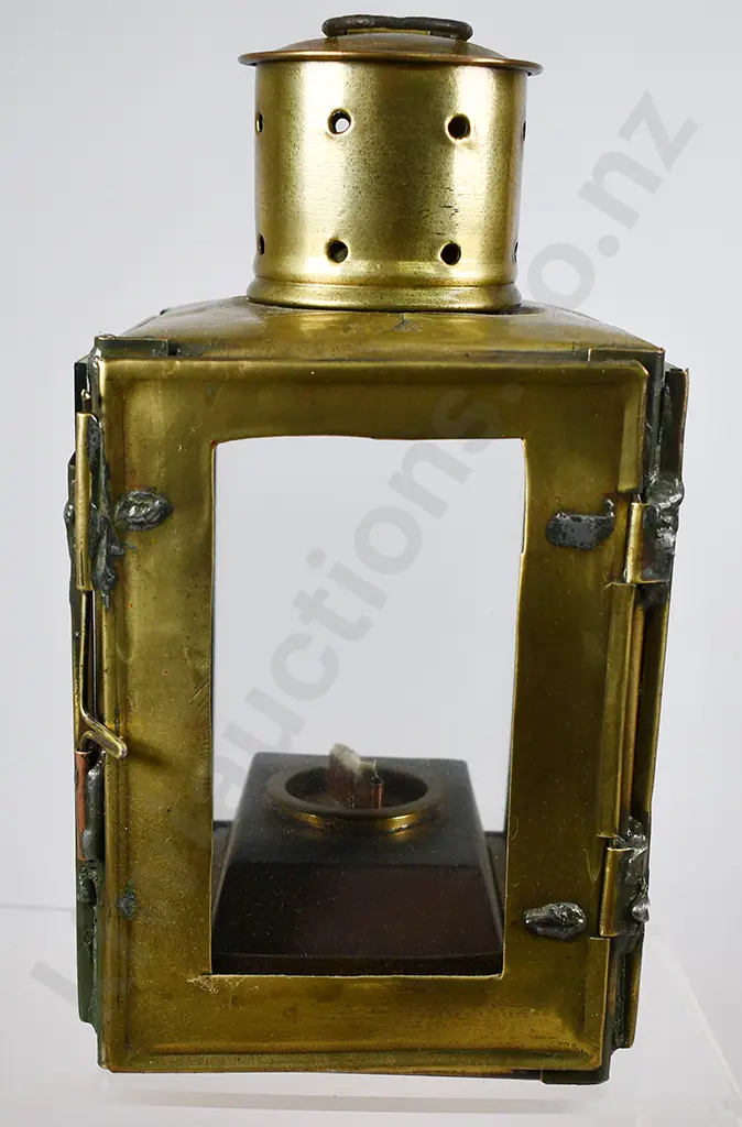 BRASS HANGING CAGE NZR OIL LAMP Image 1++