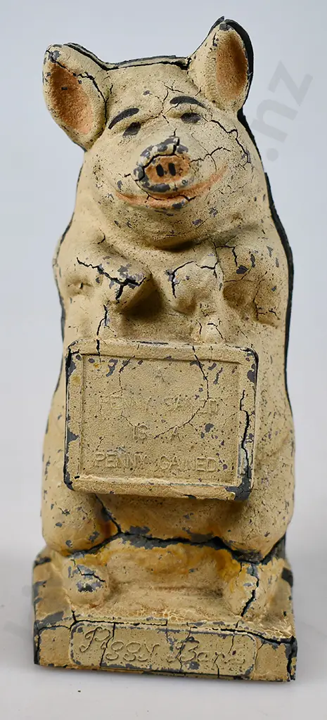 CAST METAL PIGGY BANK Image 1++