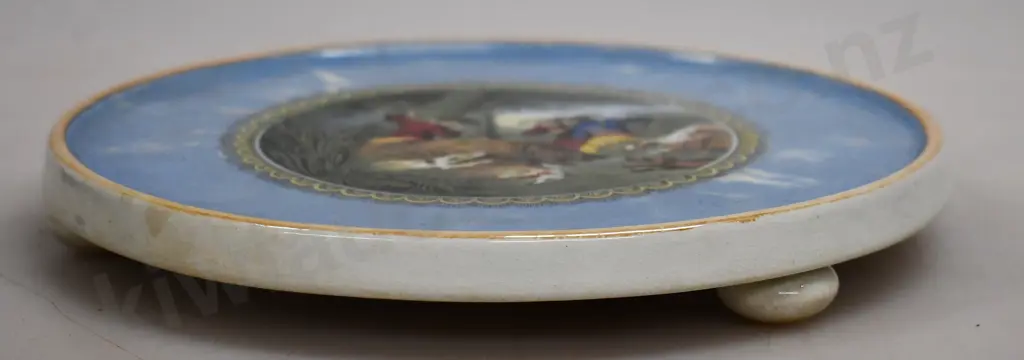 PRATTWARE TEAPOT STAND THE BOAR HUNT Image 1++