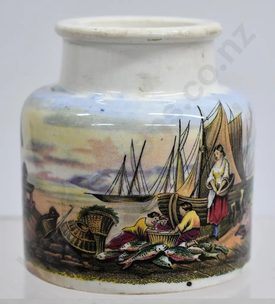PRATT POT MENDING THE NETS Image 1++